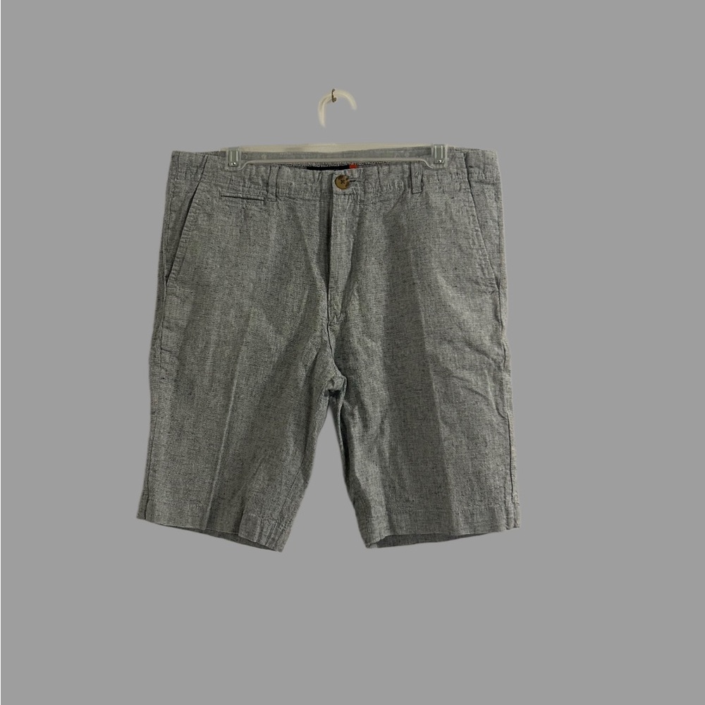 Elle Men's Gray Flat Front Shorts